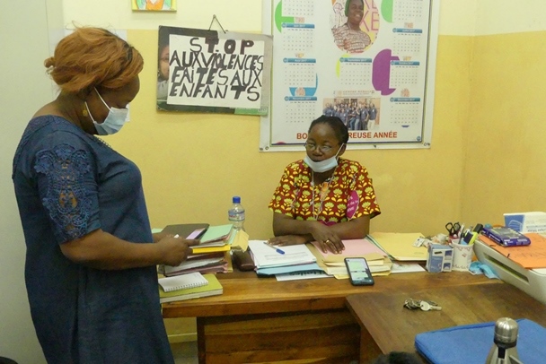 Soeur Elisabeth Mabangi, assistante sociale au centre Kékéli
