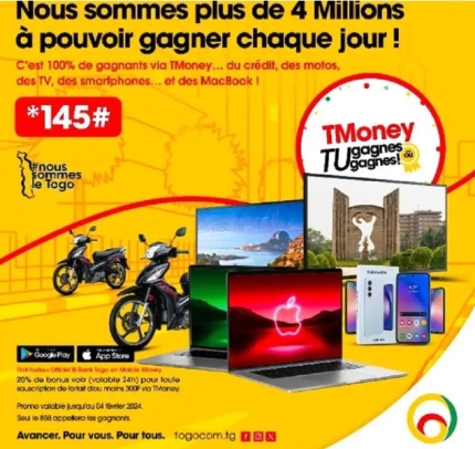 Togocom/TMoney "Tu gagnes …ou tu gagnes !" - LA PREMIERE AGENCE DE