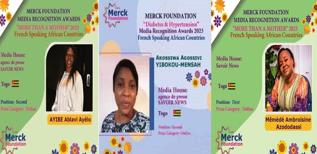 Lauréates du Togo, aux Prix Merck 2023