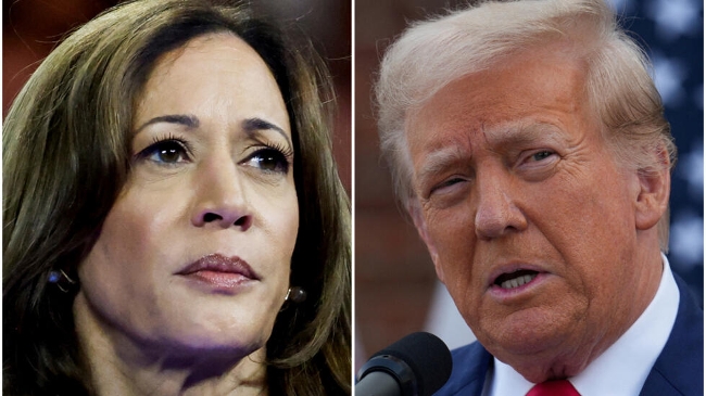 Harris et Trump...