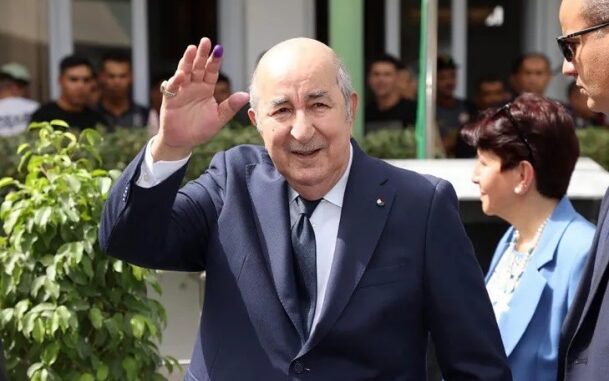 Le président algérien sortant Abdelmadjid Tebboune