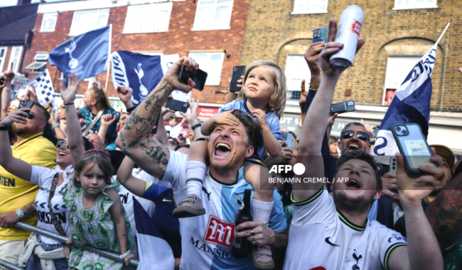 Des fans de Tottenham