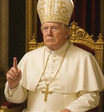 Une photo, probablement générée par l'IA, montrant Donald Trump en tenue papale. Photo Truth Social - @RealDonaldTrump