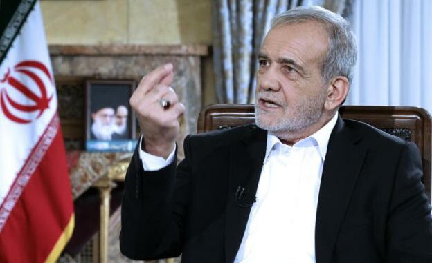 Le président iranien Masoud Pezeshkian