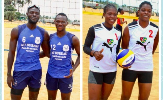 Les équipes masculine et féminine du Togo..