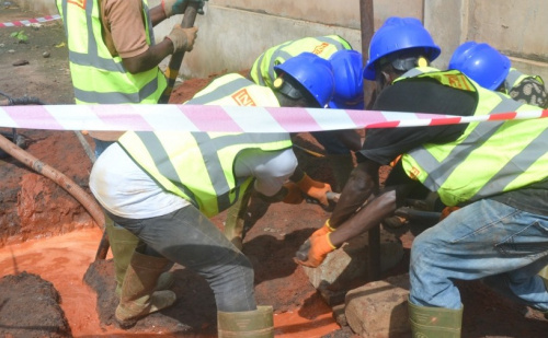 Travaux d'assainissement