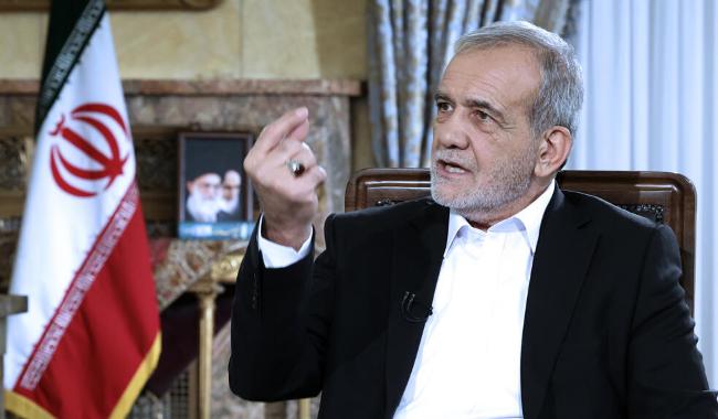 Le président iranien, Massoud Pezeshkian