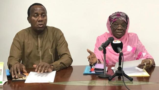 Mme Awa Nana-Daboya, lors de la rencontre...