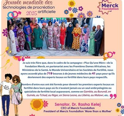 Dr Rasha Kelej et les Ambassadrice de la Fondation Merck