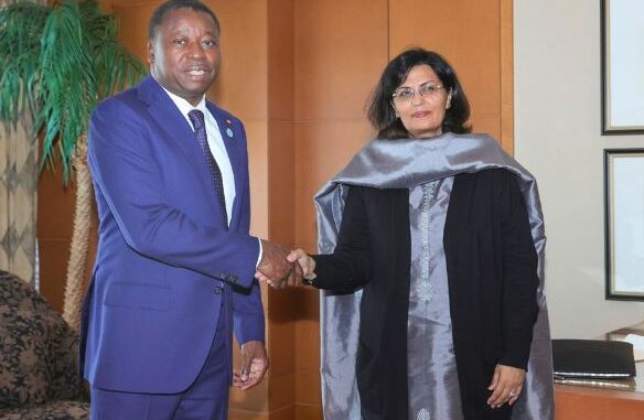Faure Gnassingbé et Dr Sania Nishtar..