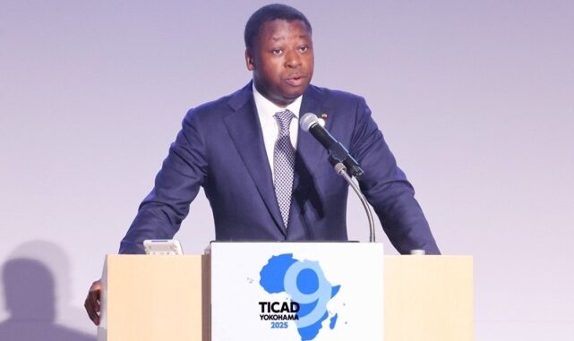 Faure Gnassingbé, lors de son intervention..
