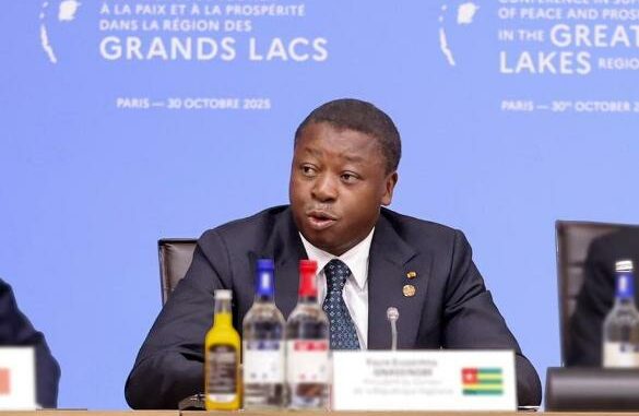 Faure Gnassingbé, lors de son intervention..